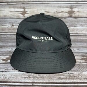 Fear Of God Essentials New Era 9Fifty Hat Cap Strapback Black Sold Out Rare